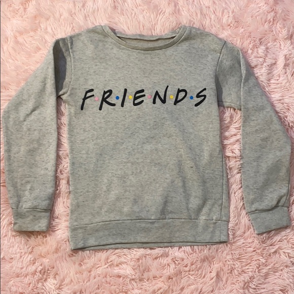 gray friends sweatshirt